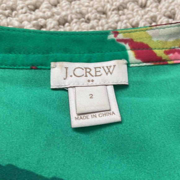 JCrew size 2 short sleeve blouse - Picture 2 of 4